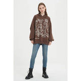 Chicvoy Women Hoodie Y2K Scrawl Graphic Harajuka Sudaderas Grunge Pull