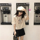 Y2k Tribal flame – Short Short Sleeved T Shirt For Female Students New Korean S
