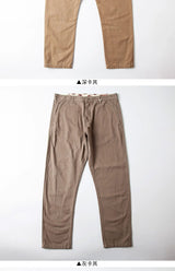 autumn winter heavyweight pure cotton thick american retro workwear khaki pants business casual mens basic solid color pants unique default style 1053