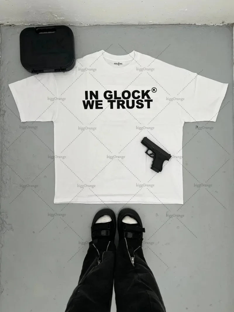 Cyberpunk Vintage t-shirt – Fashionable Gothic Letter Print Pattern Oversized T Shirt Me