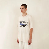 Oversized trap tee with chrome font and cash flow vibe