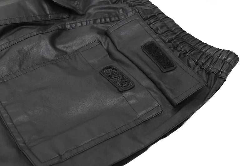 new men 2023 rick waxed workwear breasted rivet sides cargo comfortable cotton parkour sweat casual pants sweatpants tag 721 unique joggers style 580