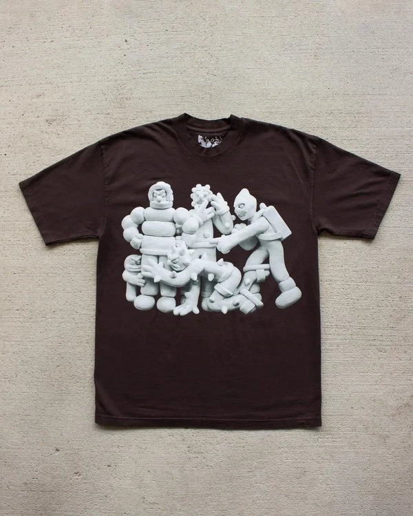 Y2k Vintage t-shirt – Summer Gothic Punk Oversized T Shirt Mens Fashion 2024 New R