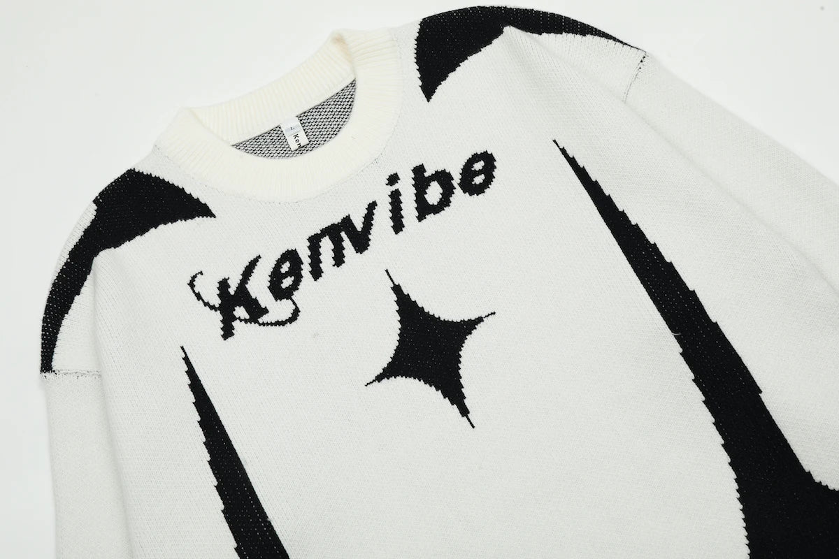 mens streetwear sweater hip hop letter geometry knitted sweater pullover new casual autumn o neck cotton sweater unisex jumpers - soft fleece-lined outerwear, 2025 streetwear drop, bold artwork streetwear hoodie