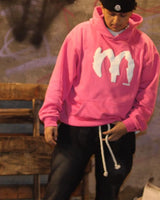 2024 Y2K Street Fashion Loose Hoodie Retro Letter Embroidery Oversized