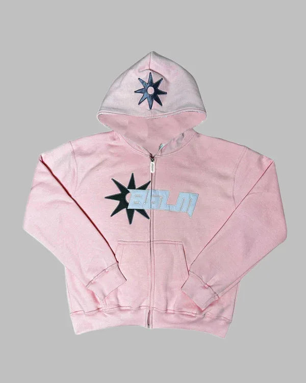 Y2k Long Sleeved Pullover Hoodie With Cartoon Print Pattern Tops Streetwear Vintage Hoodie School Outfit