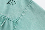 Quilted vintage oversized fleece streetwear windbreaker