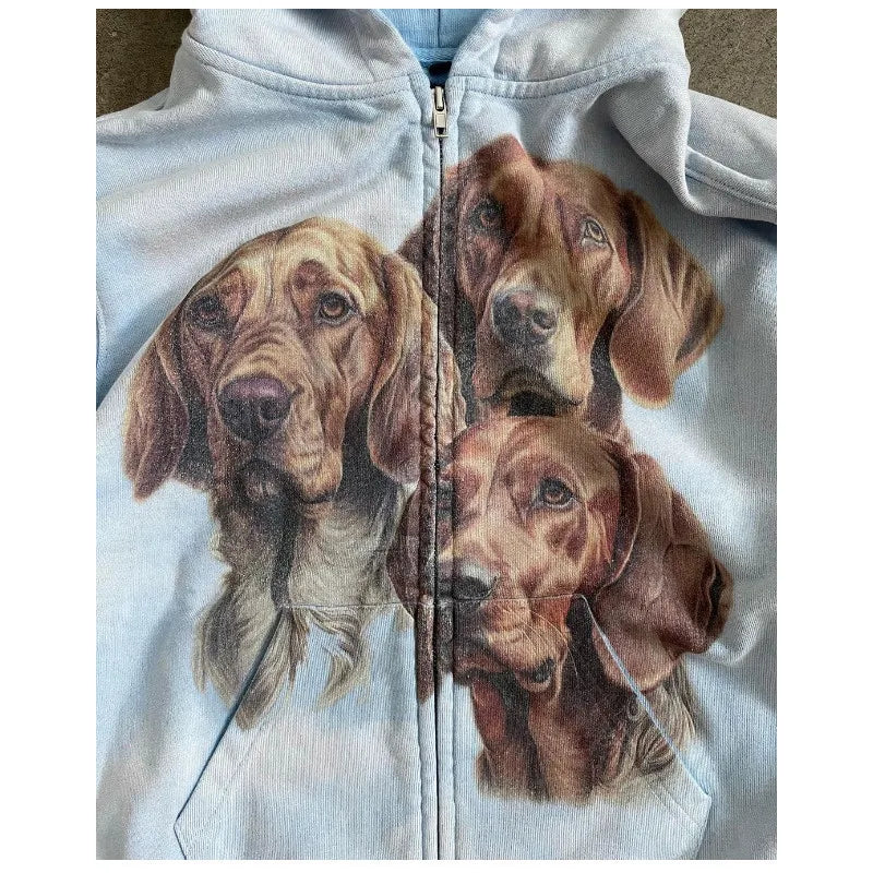Y2K Womens Winter Hoodies Pullover Long Sleeve Oversize Streetwear Cut