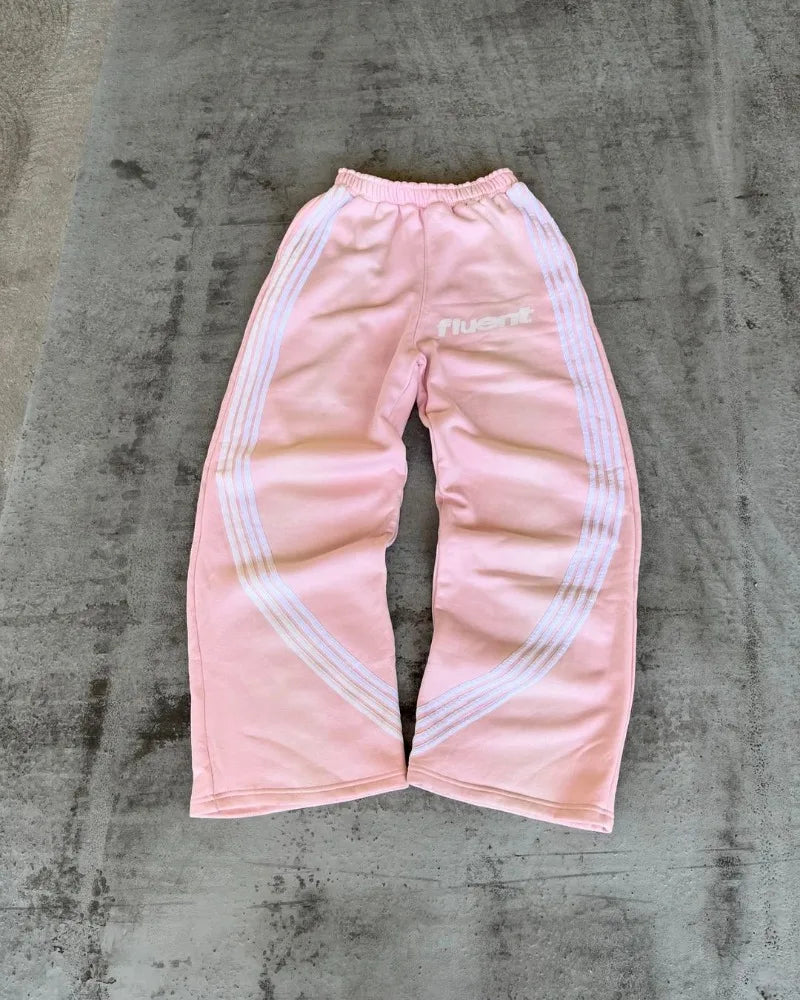 y2k american hip hop rock fashion letter striped nine point pants street fashion brand harajuku retro oversized couple trousers unique default style 3418
