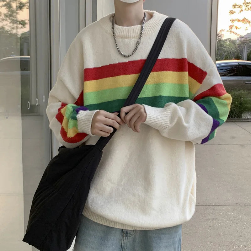 retro street knitwear, high-street look, trendy streetwear apparel for men and women
