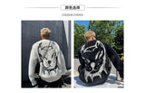 y2k fire graphic sweater, edgy streetwear for bold fashion-forward winter outfits, mens fashion layer for modern streetwear c
