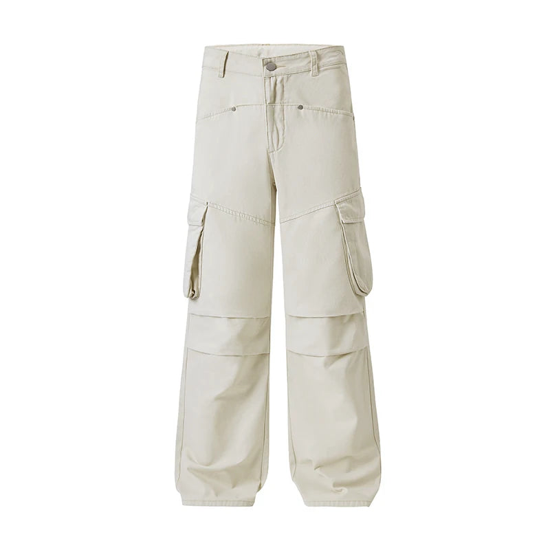 men multi pocket streetwear fashion loose casual plus size cargo pants women pure cotton hip hop y2k pants cityboy trousers unique cargo style 1803
