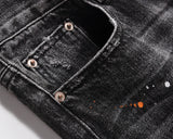 frayed damaged washed black baggy jeans men and women straight streetwear y2k pantalones hombre denim pants oversized cargos unique cargo style 5663