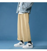 cotton casual pants men fashion oversized wide leg pants men streetwear hip hop loose straight pants mens vintage trousers m 3xl unique default style 3784