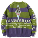 "Ice Cream" Unisex Men Women Streetwear Graphic Sweater Daulet Apparel