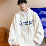 Autumn Letter Print Hoodie Fashion Men Harajuku Aesthetic Pullover Hoo