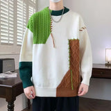 layered flame street knit, photo-ready knit, trendy urban fashion top for men, layered streetwear look