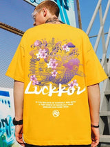 Gothic Graphic tee – Lucky Koi Print T Shirts For Men Summer Oversize Streetwear