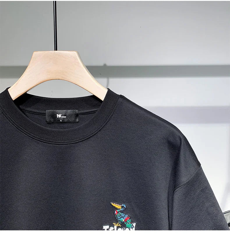 Harajuku Aesthetic piece – Summer Graffiti Short Sleeve T Shirt Mens High Street Loose