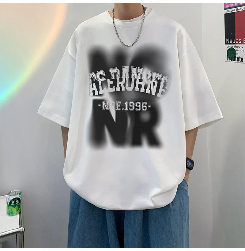 Vaporwave Graphic tee – 2024 New Short Sleeve T Shirt For Men American Hip Hop Fashion