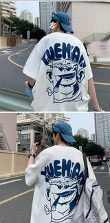 Cyberpunk Graphic tee – Harajuku Oversized High Street T Shirt Short Sleeve Man T Sh