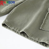 Rainbowtouches New Brand Shorts Mens Hot Sale Male Track High Street Hip Hop Pure Color Tidal Current Casual Comfortable Shorts