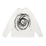 "Black Circle" Unisex Men Women Streetwear Graphic Sweatshirt Daulet Apparel