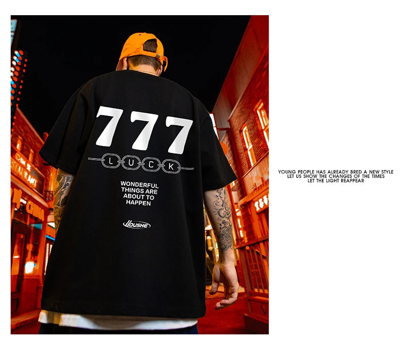 Skatercore Tribal flames – Summer Luck 7 Printed T Shirts For Men Y2K Streetwear