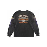 Oversized hoodie with chrome hearts and bubbly font art