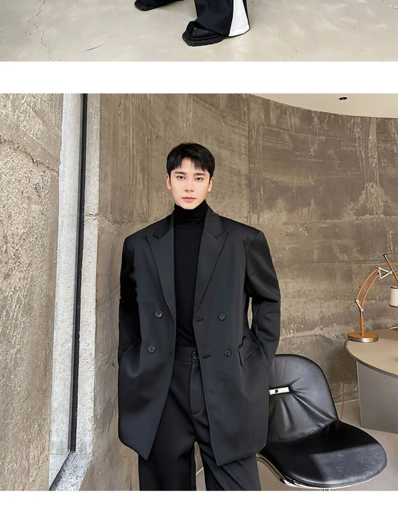 flare pants men vintage fashion casual bell bottom trousers male streetwear net celebrity long pants stage costume unique default style 2785