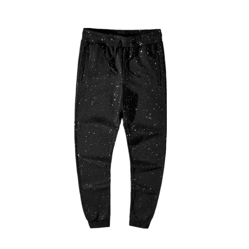 high new novelty luxury men 2022 classic shiny sky stars comfortable cotton parkour sweat casual pants sweatpants d48 unique joggers style 4390