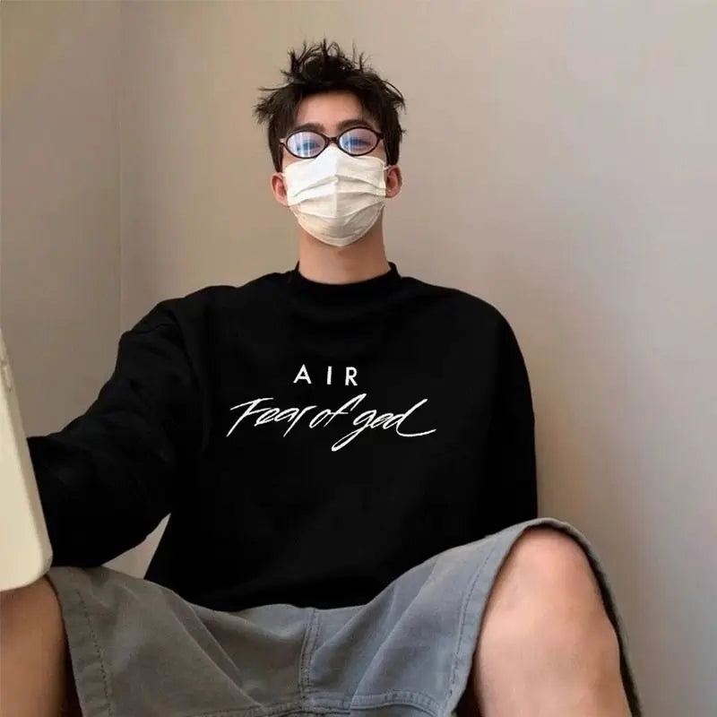 2024 Heavyweight Korean Retro Niche Sweatshirt Trendy Brand Men Women Couples Thickened