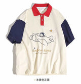 Harajuku Melting smiley – 2024 Summer New Trendy Men And Women Polo Short Sleeved Coup