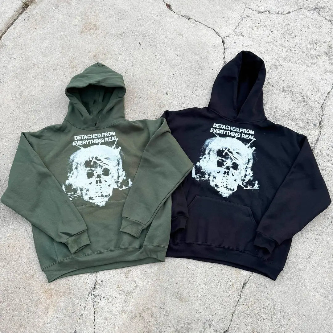 Harajuku Autumn And Winter Fashion Sportswear Detachment Hooded Street