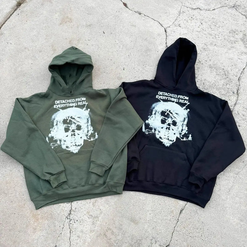Harajuku Autumn And Winter Fashion Sportswear Detachment Hooded Street