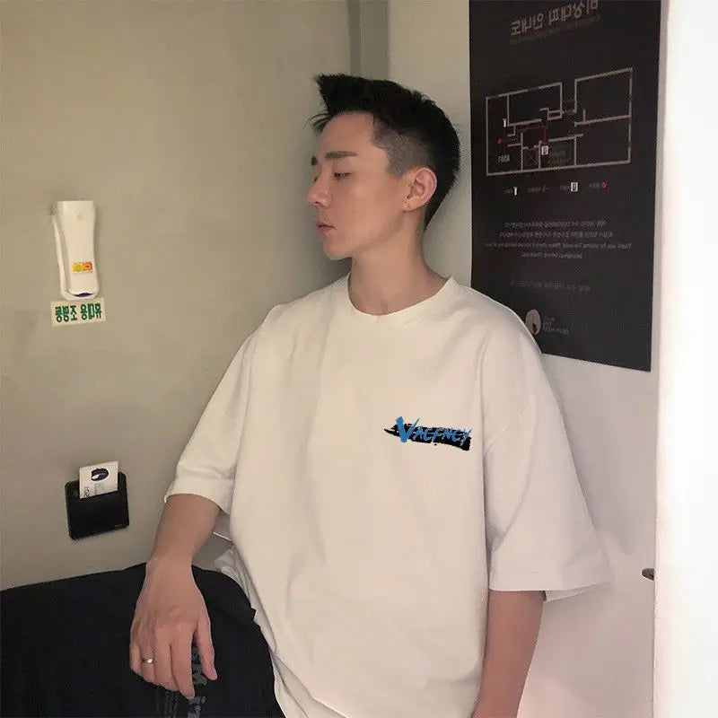 Sadcore Broken heart – Korean Style Summer New Short Sleeved T Shirt For Boy Simple