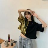Trapwear Anime panel – Short Sleeved T Shirt Women 2024 New Summer Design White Spl
