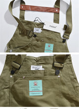 2023 summer cargo overalls pants men patchwork denim jumpsuits loose work pants solid color casual streetwear cargo trousers unique cargo style 4512