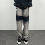 2023 autumn new light luxury fashion wide leg jeans all match slim fit loose straight trousers fine boutique decoration unique jeans style 3847