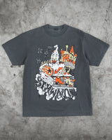 Anime Crying angel – Retro Trendy Fashion Cartoon Pattern Printed Oversized T Shi