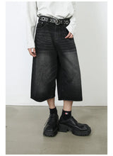 men summer streetwear fashion loose casual wide leg denim calf length jeans pants male vintage jeans baggy hosen pants unique jeans style 1504