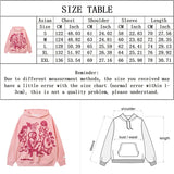 Chicvoy Women Hoodie Y2K Scrawl Graphic Harajuka Sudaderas Grunge Pull