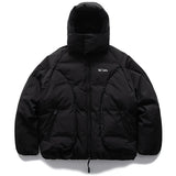 Hooded Down Jackets Winter Parkas Coats Men Solid Loose Casual Down Coats Padded Jackets Parkas Black