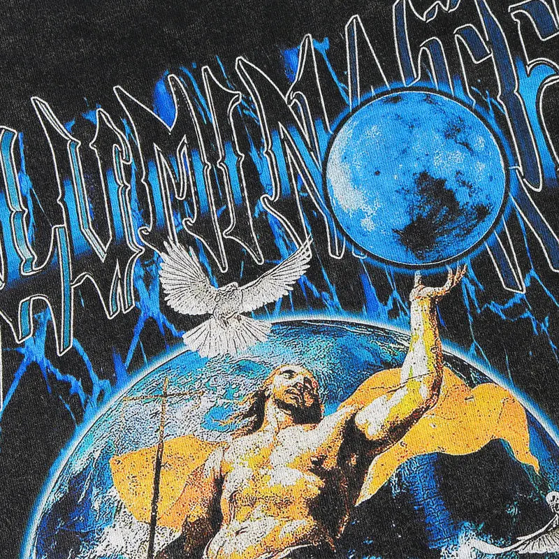 Skatercore Top – 2023 Streetwear T Shirt Hip Hop Vintage Painting Graphic Pri – Modern Streetwear for Everyone