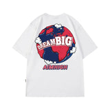 Skatercore Barcode glitch – Summer Funny Earth Printed T Shirt Men Creativity Oversized