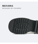 Men Genuine Leather Streetwear Fashion Casual Real Derby Shoes Male Vintage Japan Korean Cityboy Cow Leather High Heels Shoes