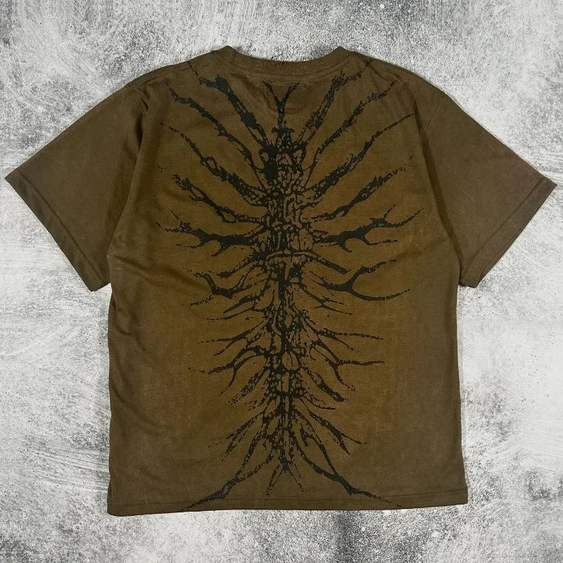 Y2k Vintage print – American Fashion Trend Vintage Cotton T Shirts Men Women Y2K