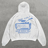 Oversized Punk Printing Hoodie Streetwear Harajuku Sweatshirt Y2K Tops