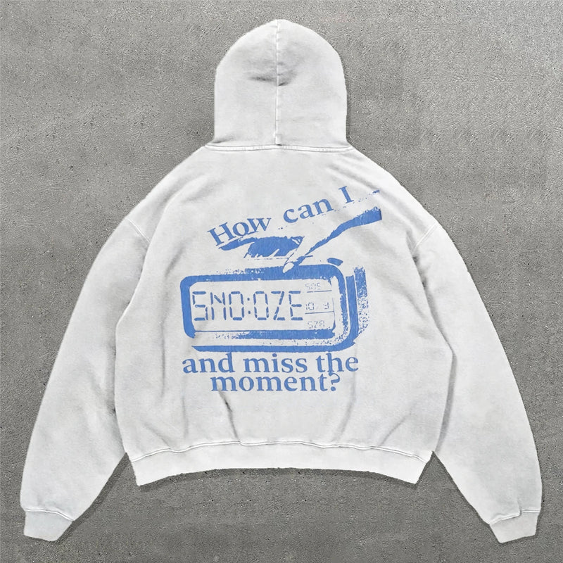 Oversized Punk Printing Hoodie Streetwear Harajuku Sweatshirt Y2K Tops