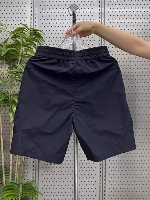 cargo shorts mens summer thin loose multi pockets fifth pants quick dry shorts male 2024 summer men bermuda shorts korean fashi multi-pocket cargos